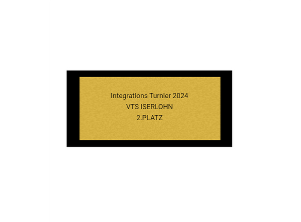 Fussballpokal 87-0 - Gold Schwarz / 39 cm