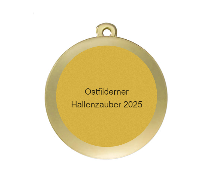 Medaille Fußball D112A Ø 50mm - Gold / 50 mm