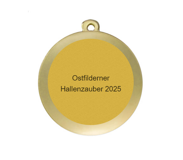 Medaille Fußball D112A Ø 50mm - Gold / 50 mm