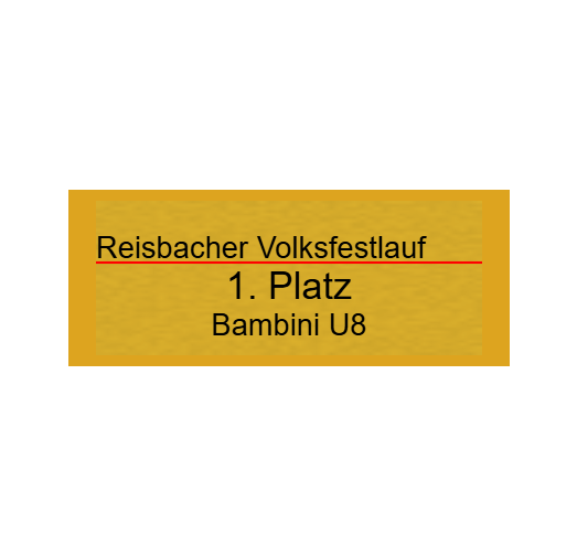 Gravurschild Gold selbstklebend - Gold / 50 x 20 mm