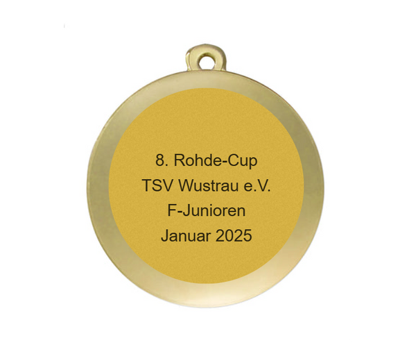 Medaille Fußball D112A Ø 50mm - Gold / 50 mm