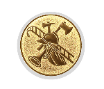 Glastrophäe 136-2 Schild & Emblem - Bunt / 13 cm