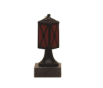 Trophäe Laterne - Schwarz / Rot / 16 cm