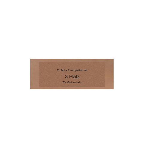 Glas Pokal Dart FG011 - 15 cm / Transparent Schwarz