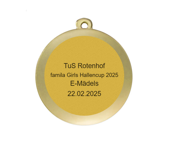 Frauen Fußball NZ18D  Ø 50 mm - Gold / 50 mm