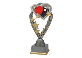 Tischtennis Pokal PFS_012 - 19.5 cm / Silber Mehrfarbig