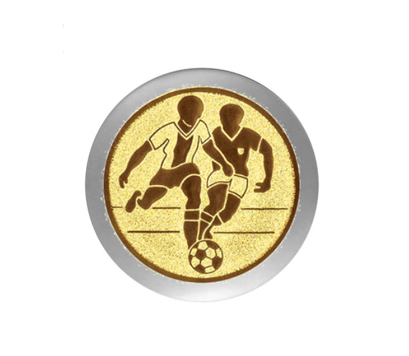 Fußball Pokal  3947x - Silber Gold / 20 cm