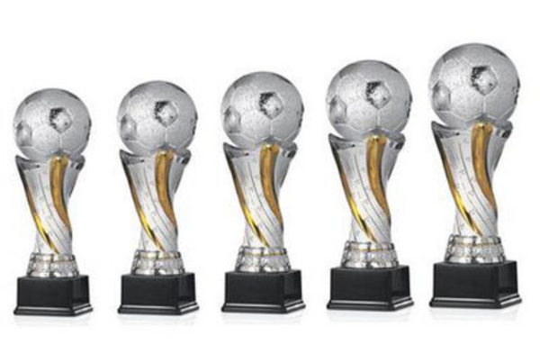 Fußball Pokal 85-3 - Silber Gold / 52 cm