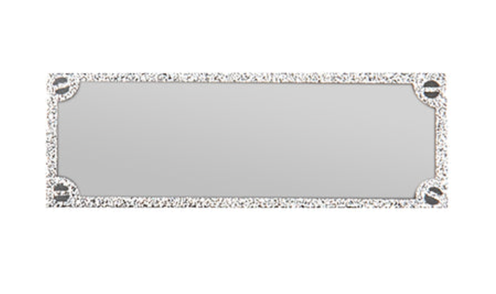 Gravurschild edel in Silber - Silber / 50 x 18 mm