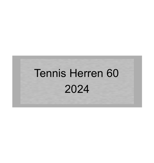 Gravurschild Silber selbstklebend - Silber / 50 x 20 mm