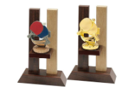 Holz Trophäe Tischtennis FX019/P019 - Auswahl Gold / 23 cm