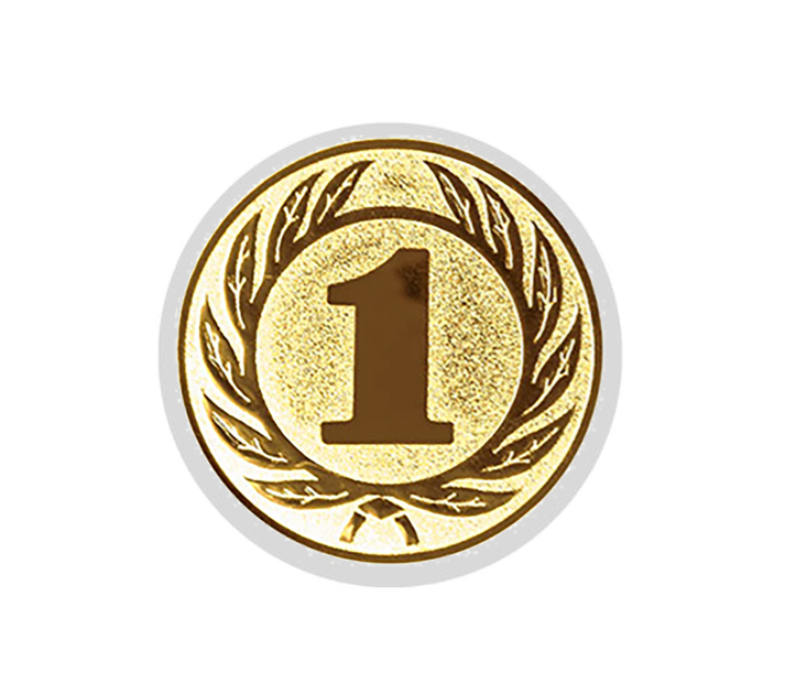 Glastrophäe 136-2 Schild & Emblem - Bunt / 18 cm