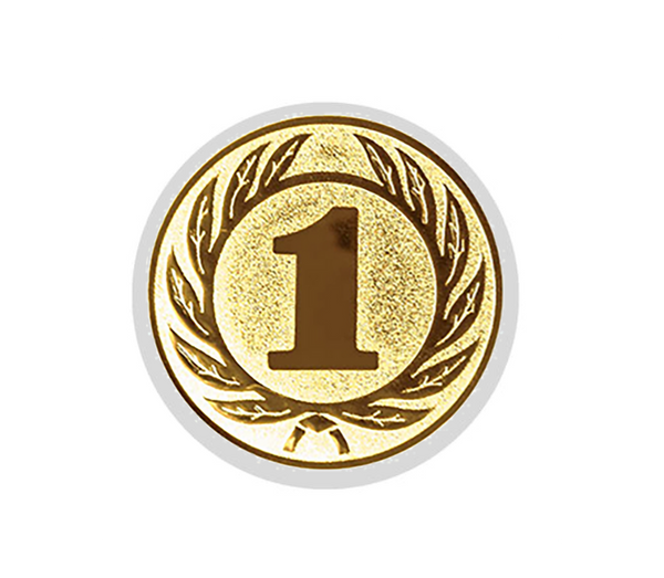 Glastrophäe 136-2 Schild & Emblem - Bunt / 18 cm