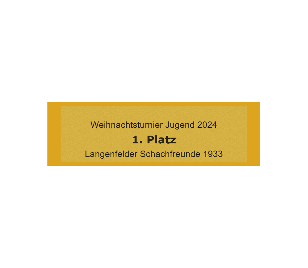 Gravurschild Gold selbstklebend - Gold / 50 x 15 mm