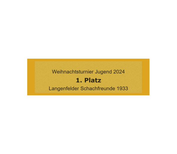 Gravurschild Gold selbstklebend - Gold / 50 x 15 mm