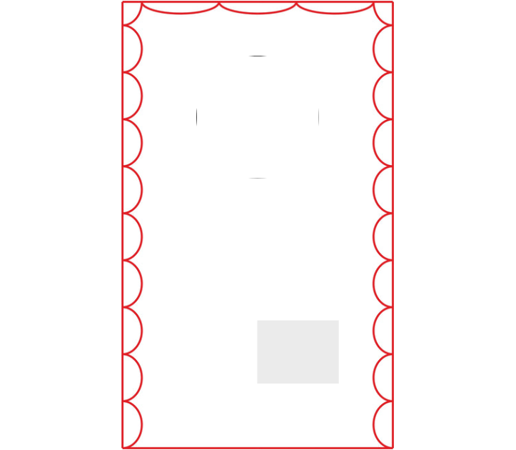 Wellenschliffpokal 6663 inkl. Lasergravur - Transparent / 20 cm / Laser-Gravur
