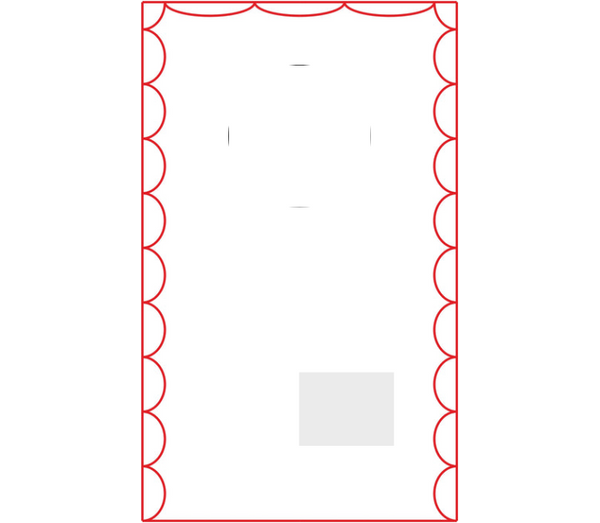 Wellenschliffpokal 6663 inkl. Lasergravur - Transparent / 20 cm / Laser-Gravur