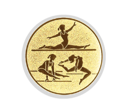 Glastrophäe 136-2 Schild & Emblem - Bunt / 18 cm