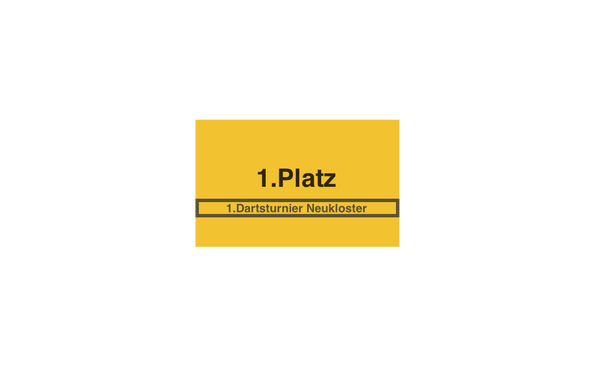 Pokalserie X161 Dart - Silber Mehrfarbig / 29.5 cm