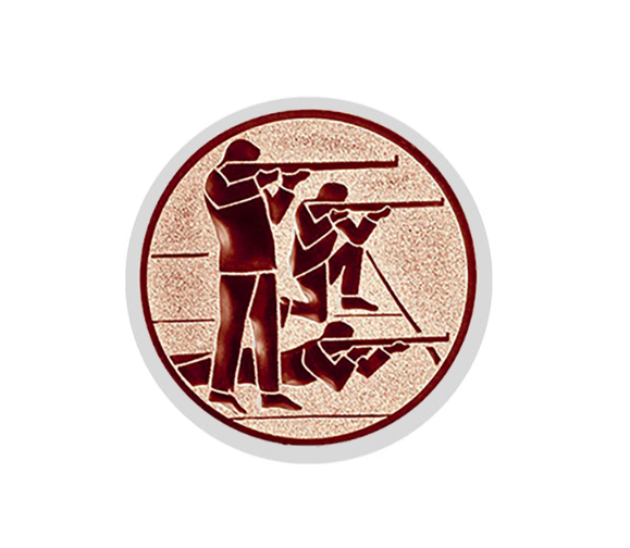 Glas Pokal 8805 blau Schild & Emblem - Silber Blau / 16 cm