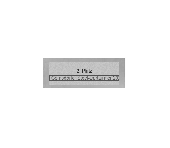 Dart Pokal FG4121 - 17 cm / Silber Mehrfarbig