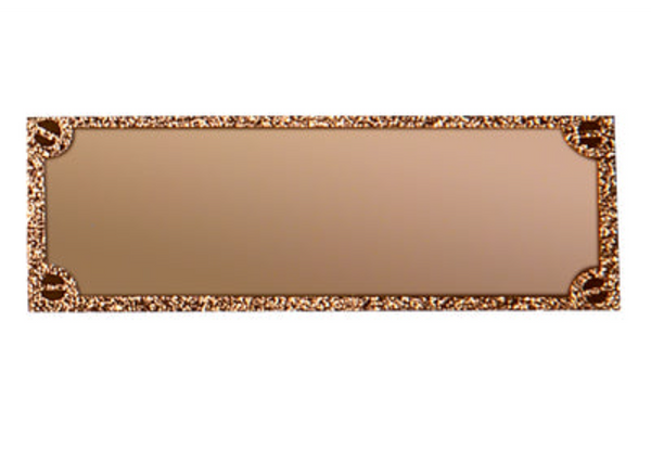 Gravurschild edel in Bronze - Bronze / 73 x 28 mm