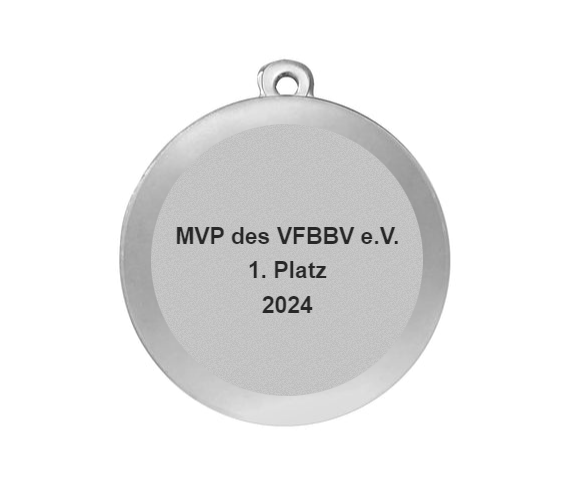 Medaille Basketball  MMC6850 - Silber / 50 mm