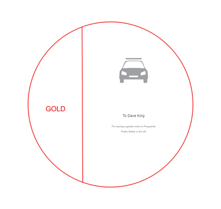 Glas Pokal 171-5 Lasergravur - Gold / 21 cm / Laser-Gravur