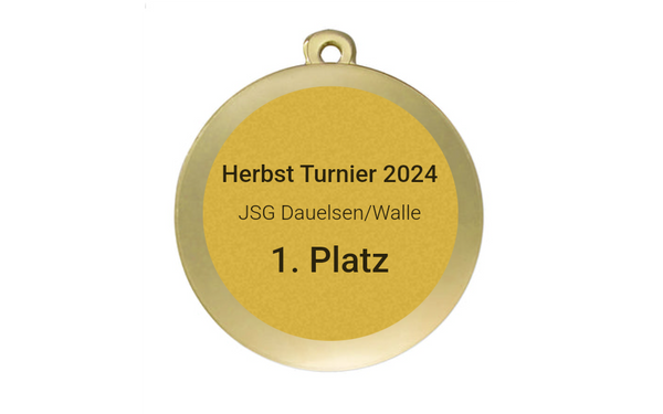 Medaille Fußball D112A Ø 50mm - Gold / 50 mm