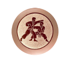 Glastrophäe 136-4 Schild & Emblem - 13 cm / Blau