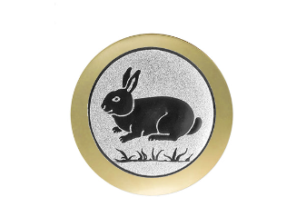 Holz Trophäe Zahl 1,2,3 FX001 - Braun / 2. Platz 21 cm