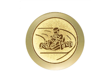 Pokal Helm ST.038 - Gold Schwarz / 14.5 cm