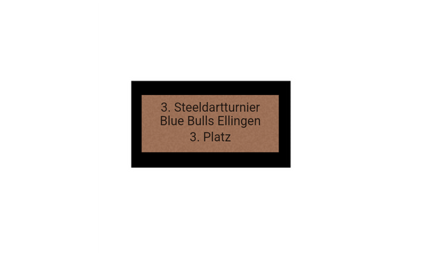 Pokalserie X161 Dart - Silber Mehrfarbig / 25 cm