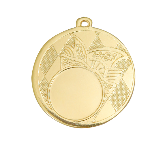 Karnevals Medaille D121 - 50 mm / Gold