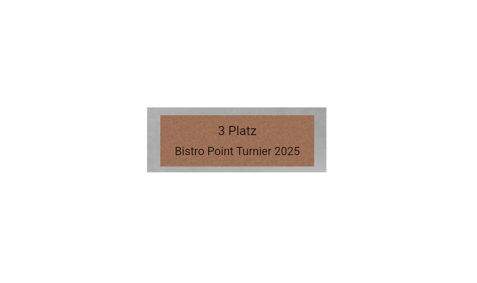 Dart Pokal FG4121 - 14.5 cm / Silber Mehrfarbig