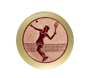 Glastrophäe 136-2 Schild & Emblem - Bunt / 15 cm