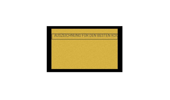 Kochfigur Award in Gold - Gold / 140 mm