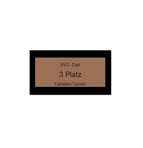 Pokalserie X161 Dart - Silber Mehrfarbig / 25 cm