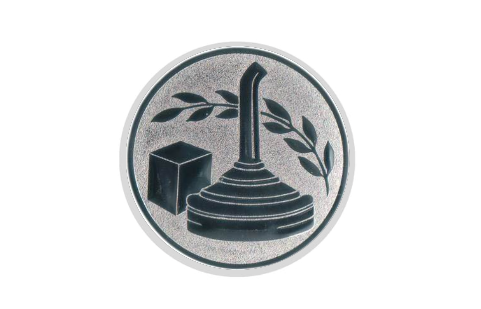 Glas Pokal 3526 Schild & Emblem - Transparent / 15 cm