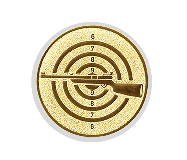 Glastrophäe 136-4 Schild & Emblem - 20 cm / Blau