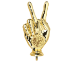 Mini Pokal Sieger Finger P110 - Gold / 17 cm