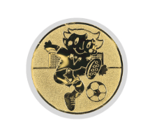 Glas Pokal 8805 blau Schild & Emblem - Silber Blau / 20 cm