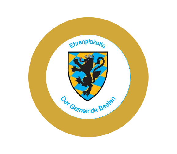 Aluminium-Emblem - 50 mm / Gold/Alu