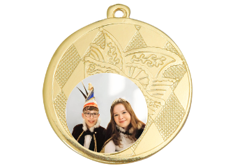 Karnevals Medaille D121 - 50 mm / Gold