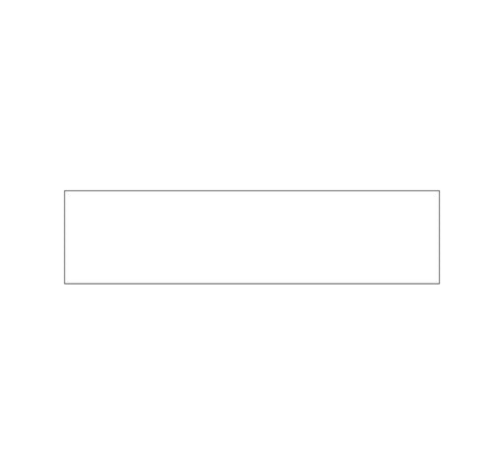 Klingelschild Weiß selbstklebend - Weiß / 60 x 15 mm