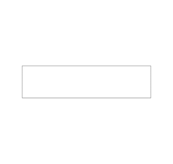 Klingelschild Weiß selbstklebend - Weiß / 60 x 15 mm