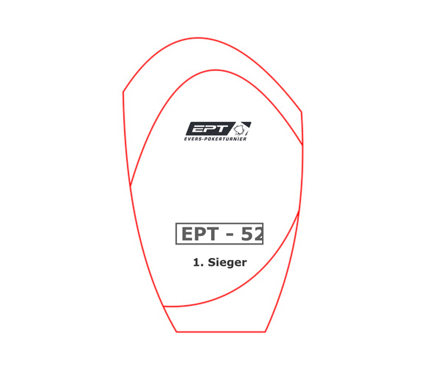 Glaspokal W55 rot - Rot/Transparent / 18.5 cm
