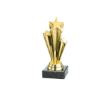 Mini Pokal Sternschnuppen - Gold / 11 cm