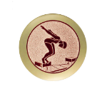 Glastrophäe 136-2 Schild & Emblem - Bunt / 18 cm