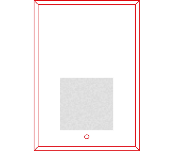 Glas Aufsteller Black 66927-L - Transparent Schwarz / 15 cm / Laser-Gravur